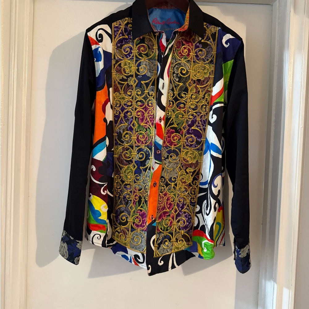 Robert Graham Multicolor Artistic Men's Shirt